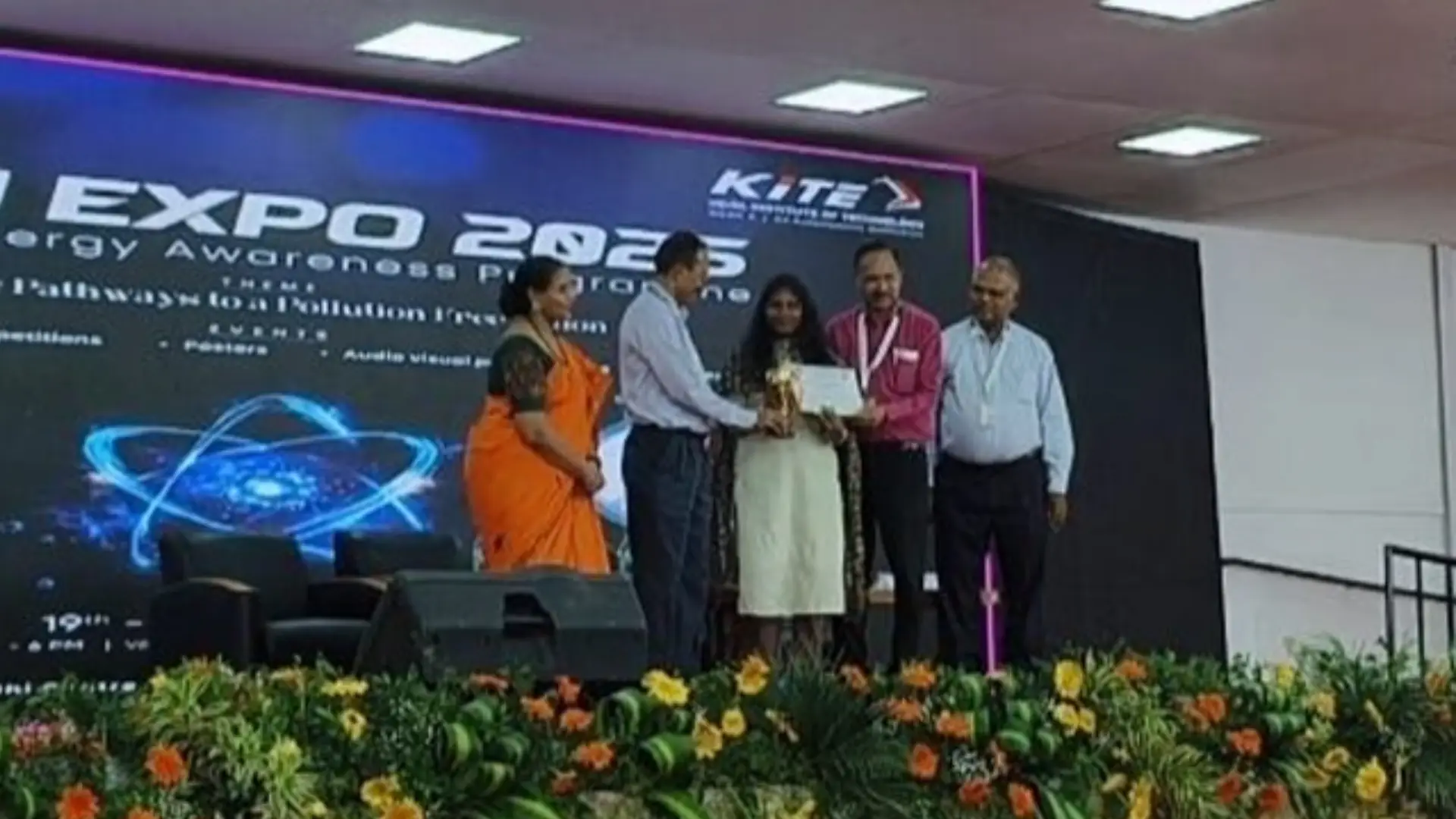 Jenifer R of II B.Sc. ECS Secures First Place in Essay Writing (English) at KGISL Institute of Technology.