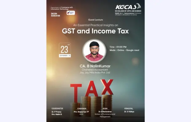 Guest Lecture – Practical Insights On GST And Income Tax