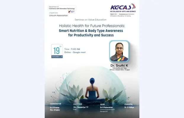 Seminar On Value Education – Holistic Health For Future Professionals