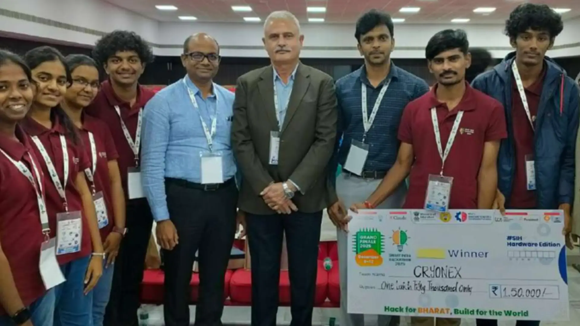B.Sc. ECS Students Emerge as Winners at Smart India Hackathon 2025.