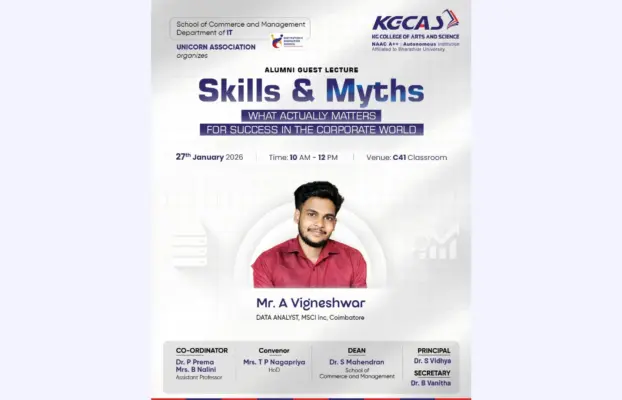 Alumni Guest Lecture – What Actually Matters for Success in the Corporate World