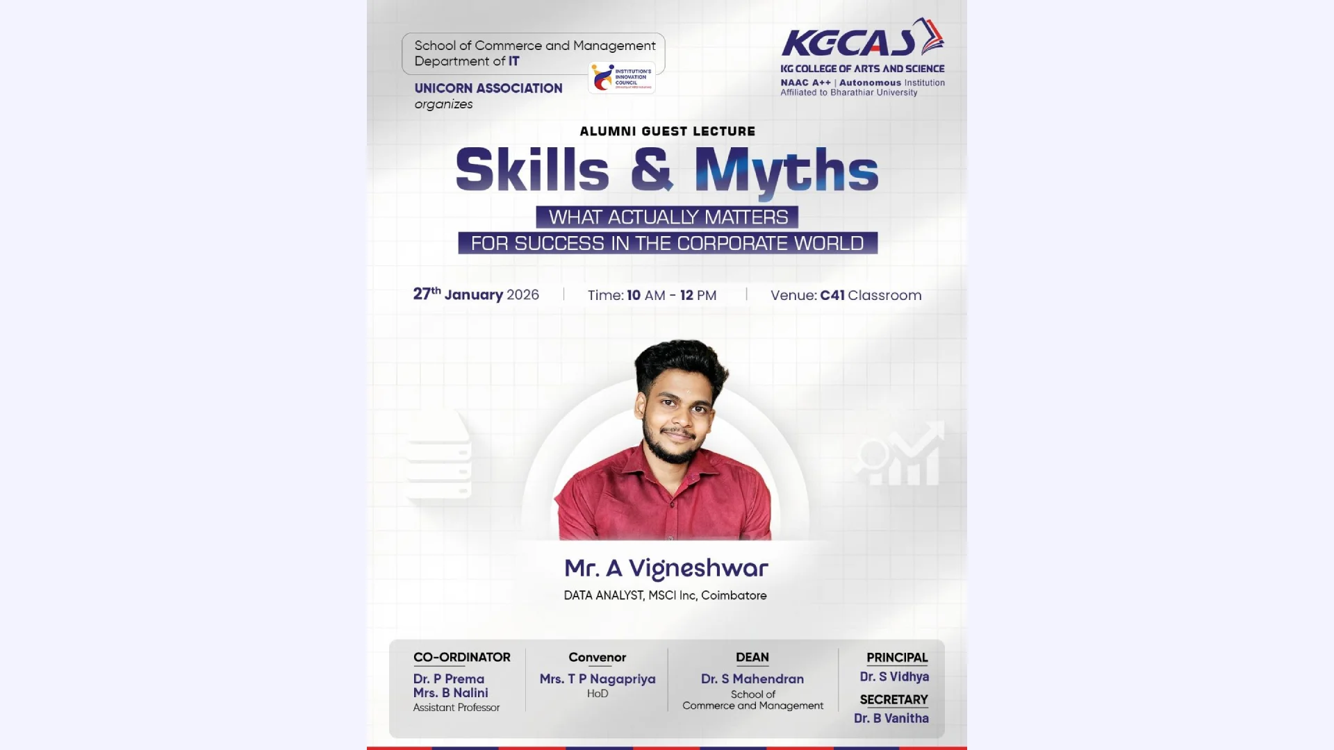 Alumni Guest Lecture – What Actually Matters for Success in the Corporate World