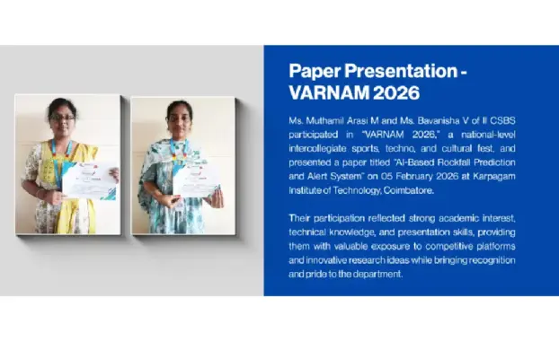 Paper Presentation -VARNAM 2026