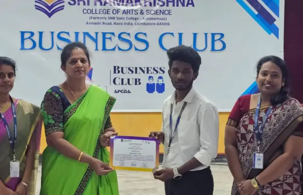 Praveen Gowtham K M of II B.Sc. ECS Secures First Prize at State Level Ideathon 2K26.