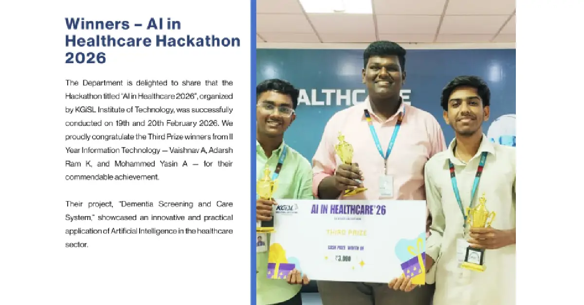 Winners – Al in Healthcare Hackathon 2026