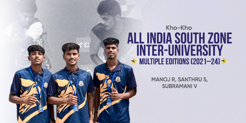 Manoj Raman KGCAS Sports - KG College of Arts and Science